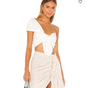 Just BEE Queen Sol Top in Ecru size small